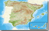 Mapa de España a escala 1:500.000 raster